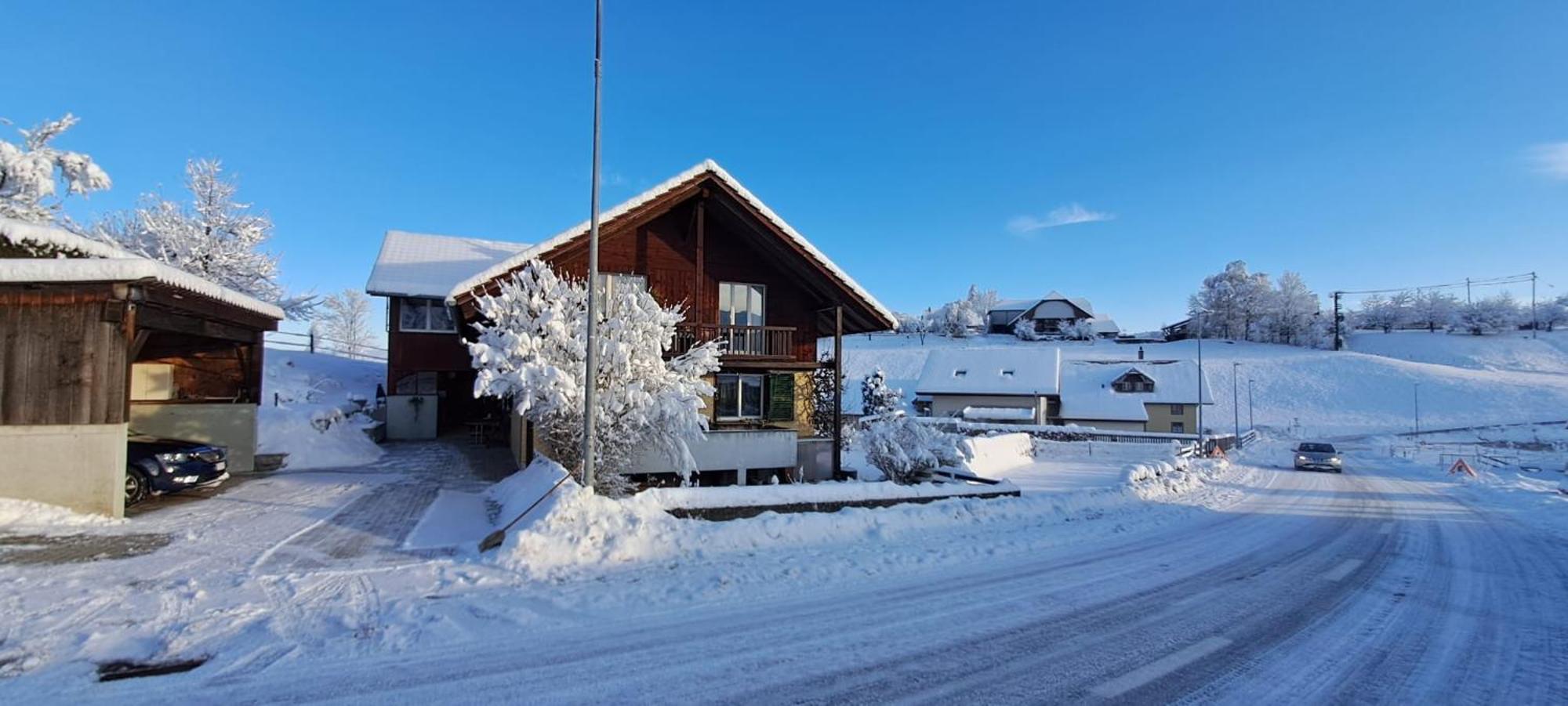 Naturnahe Familienwohnung Ruschegg المظهر الخارجي الصورة