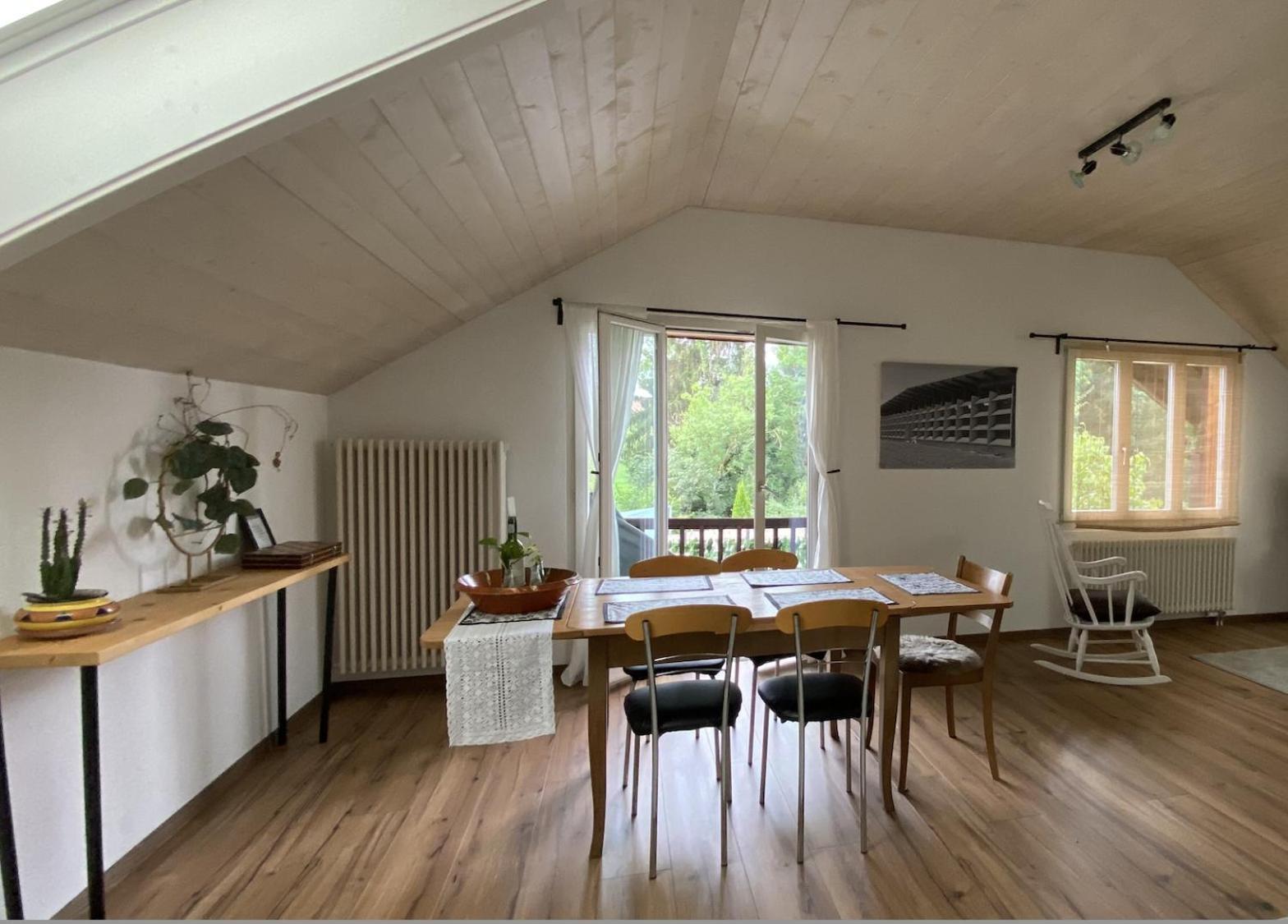 Naturnahe Familienwohnung Ruschegg المظهر الخارجي الصورة