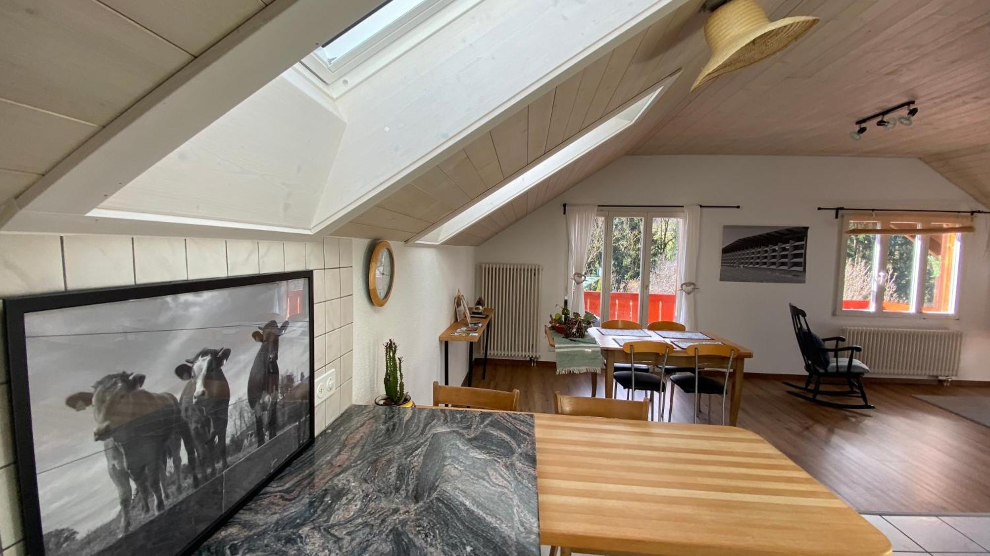 Naturnahe Familienwohnung Ruschegg المظهر الخارجي الصورة