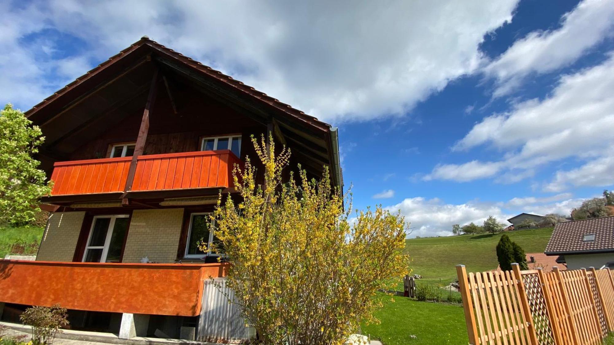 Naturnahe Familienwohnung Ruschegg المظهر الخارجي الصورة